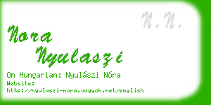 nora nyulaszi business card